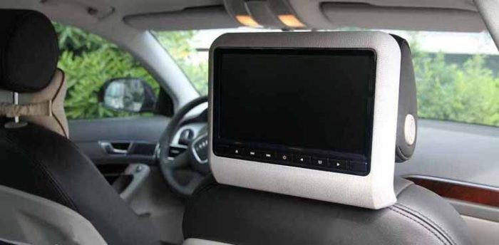 Headrest DVD player