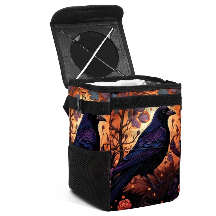 Hanging trash can for car