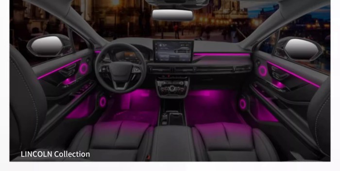 1 Set Car LED Foot Ambient Lights 3 Colors Auto Home Party Atmosphere ... Ambient LED car lights