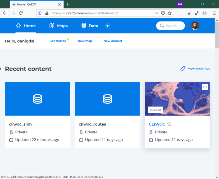 Dashboard organizer