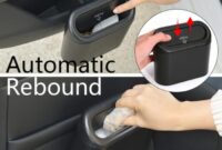 Hanging trash can for car