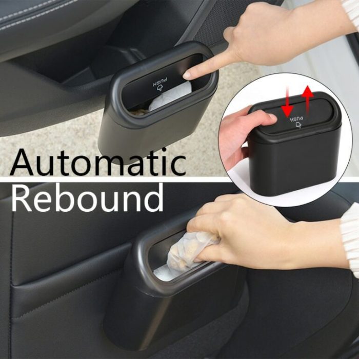 Hanging trash can for car