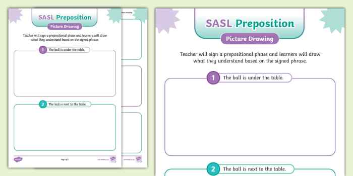 SASL Prepositions Drawing Worksheet (teacher made) - Twinkl Eco-friendly car mats